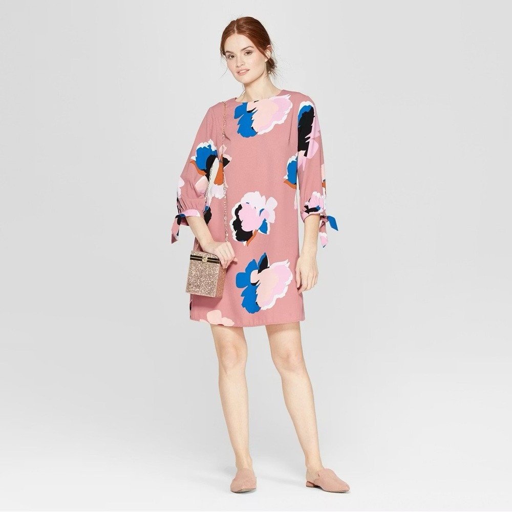 A New Day Pink and Blue Floral dress